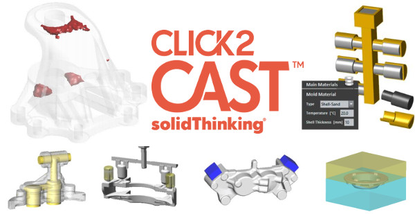 Metal Döküm Simülasyon solidThinking Click2Cast - Yazılımı