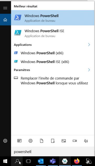 Windows 10 powershell çalıştırma